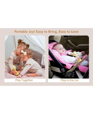 Smarty Bunny Musical Baby Rattle - Light-Up Educational & Sensory Toy with Songs and Color Learning