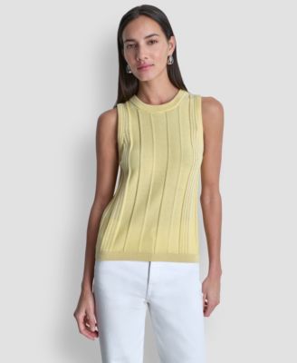 Women's Crew Neck Sleeveless Sweater