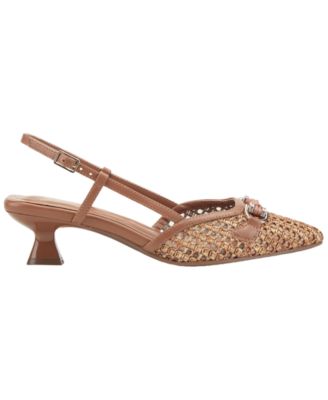Women's Hetty eFlex Woven Slingback Kitten Heel Pumps