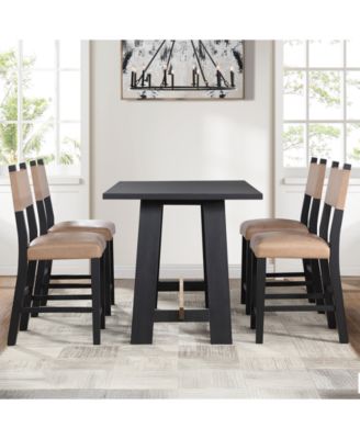 Macai 35.75" Wood Counter Height Table