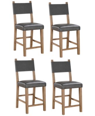 Macai 4-Pc. Wood Counter Height Chair Set