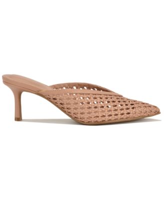 Women's Amelli Woven Kitten Heel Dress Mules