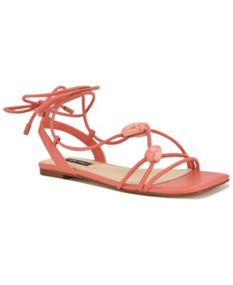 Women's Niraa Strappy Ornamented Flat Tie-Up Sandals