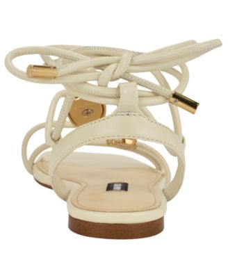 Women's Niraa Strappy Ornamented Flat Tie-Up Sandals