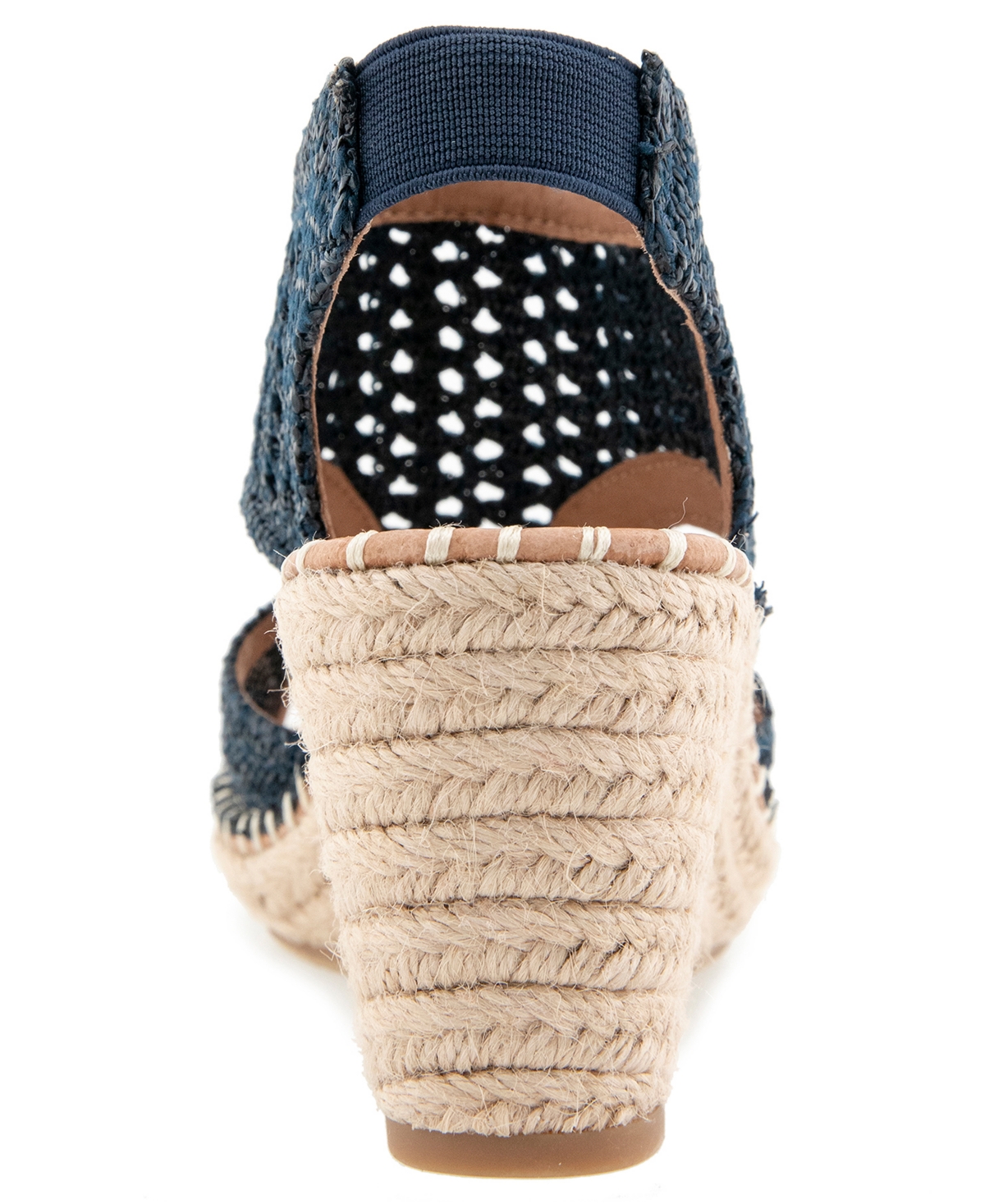 Gentle Souls Women's Cody Knit Round Toe Wedge Sandals