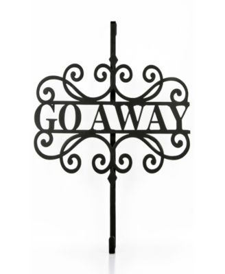 17" Halloween "Go Away" Wreath Hanger