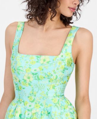 green emerald velvet dress Joyfolie Girls Macy Maxi Dress in Teal, Size 5 main image 1