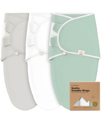 KeaBabies 3pk Soothe Baby Swaddle Organic Baby Swaddle Sleep Sacks Newborn Infant Swaddle Sack - Sage 28$