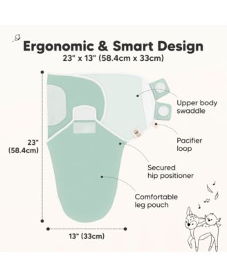 3pk Soothe Baby Swaddle, Organic Baby Swaddle Sleep Sacks, Newborn, Infant Swaddle Sack