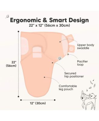 3pk Soothe Baby Swaddle, Organic Baby Swaddle Sleep Sacks, Newborn, Infant Swaddle Sack