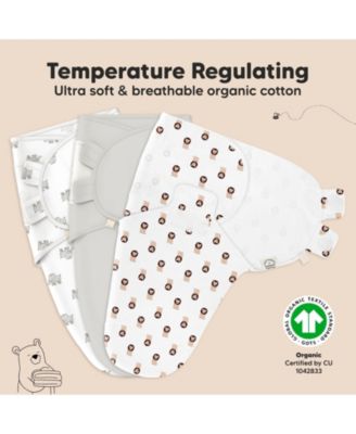 3pk Soothe Baby Swaddle, Organic Baby Swaddle Sleep Sacks, Newborn, Infant Swaddle Sack