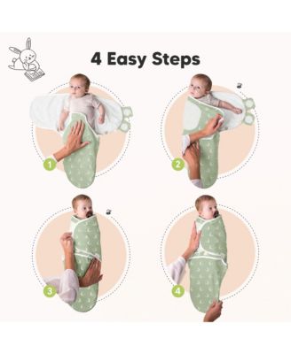 3pk Soothe Baby Swaddle, Organic Baby Swaddle Sleep Sacks, Newborn, Infant Swaddle Sack