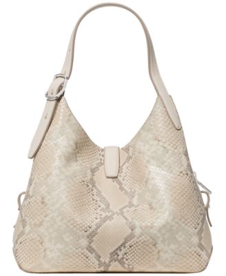 Deco Snake Embossed Small Crossbody Tote Bag
