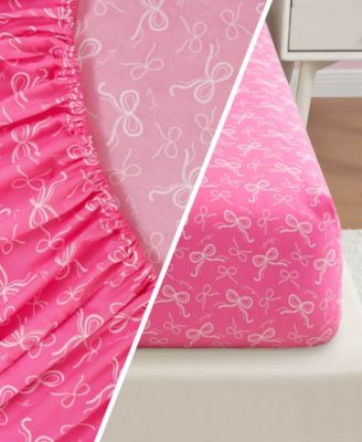 Pearly Bows Reversible 8-Pc. Comforter Set, Queen