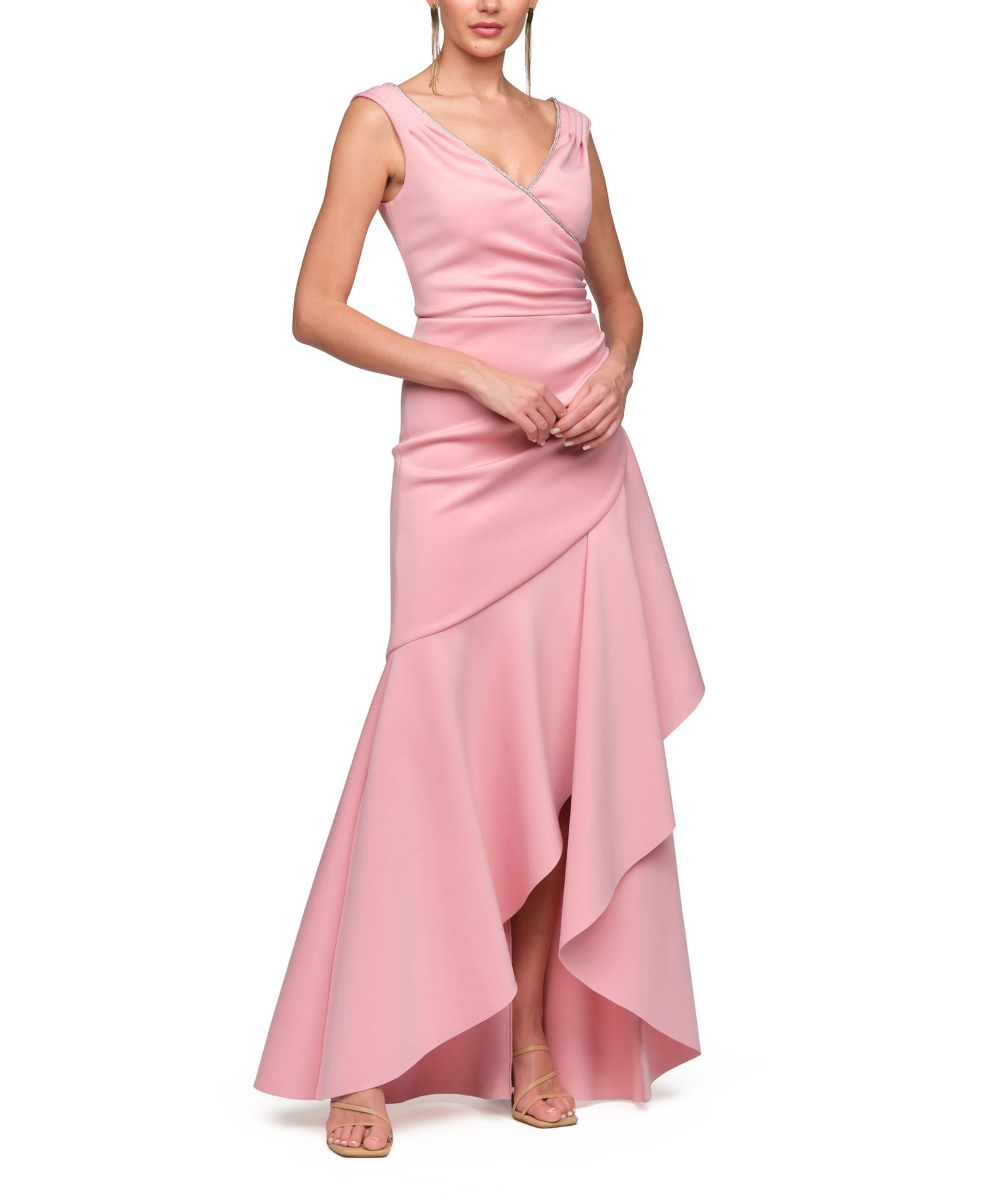Women's V-Neck Marla High-Low Gown