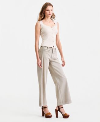 Women's Zoya Braided Crop-Leg Pants