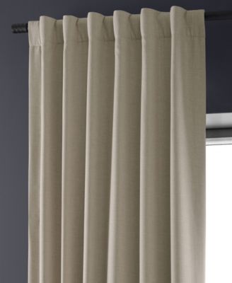 Faux Linen Hotel Blackout Curtain