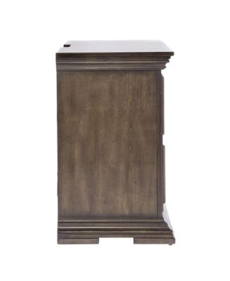 2 Drawer Night Stand w/ Charging Station