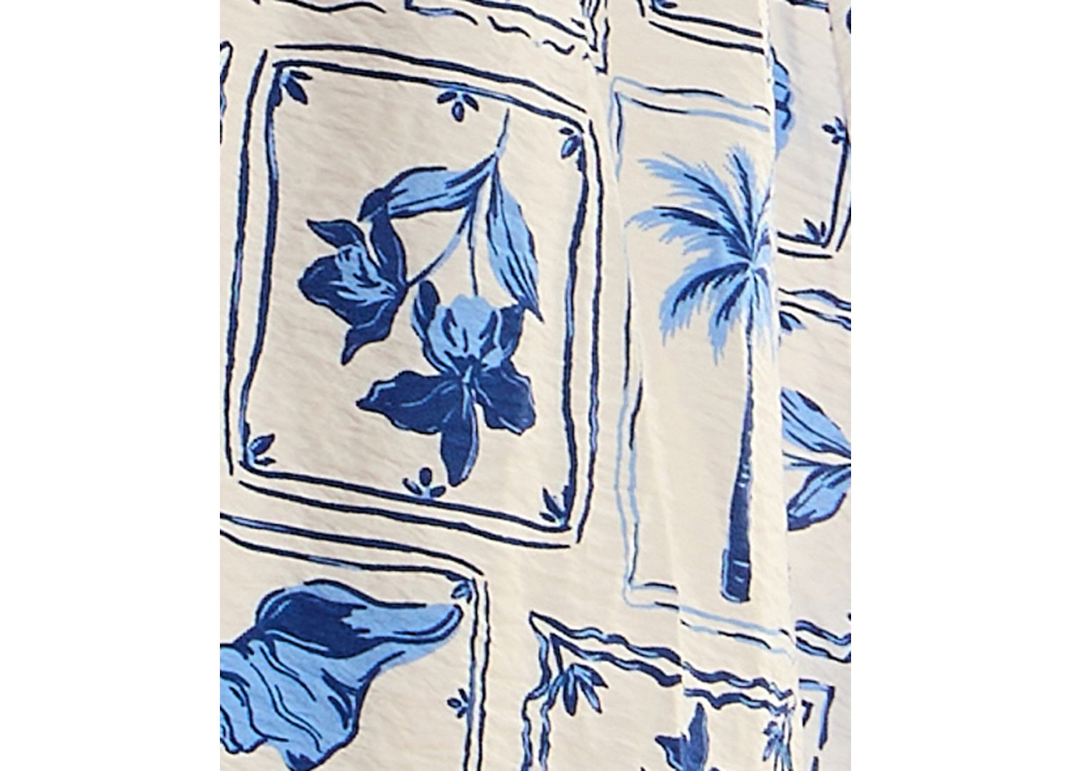 Juniors' V-Neck Printed Midi Dress