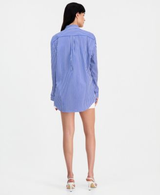Women's Tecla Cotton Oversized Shirt, Tecla Cotton Bustier Top & New Valentina Shorts