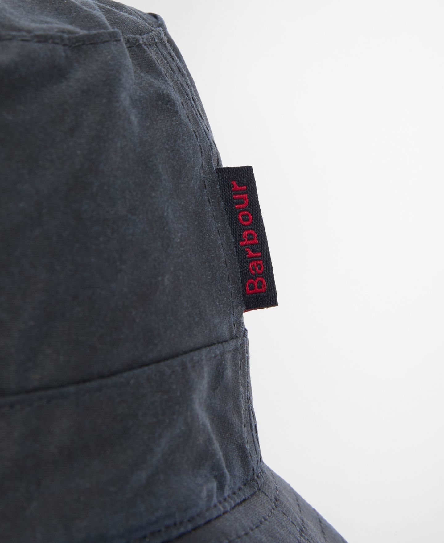 Мужская панама Barbour Waxed Cotton Bucket Hat, цвет: Тёмно-синий — фото 4
