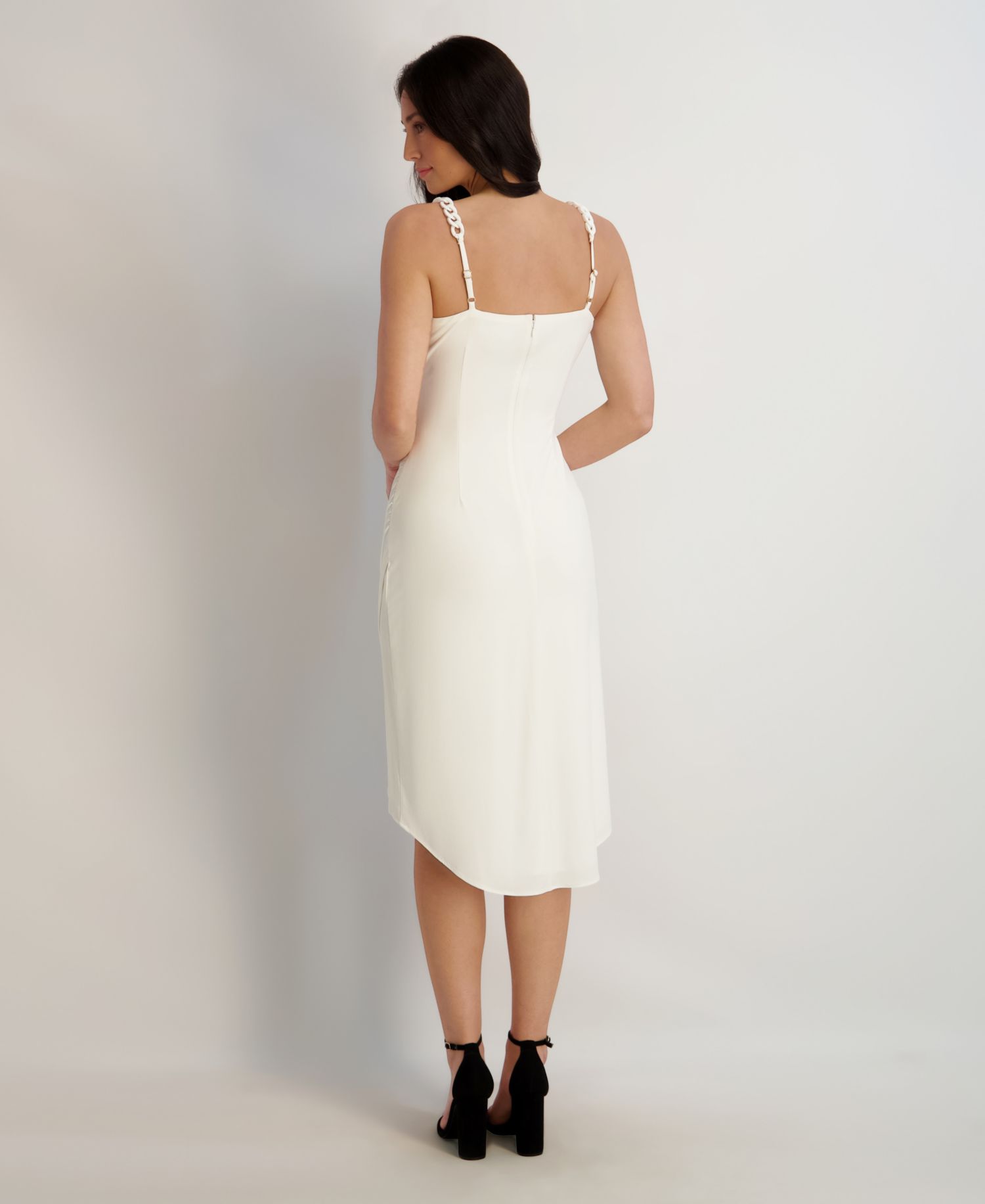Women's Chain-Trim Midi Bodycon Dress
