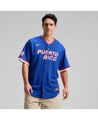 Men's Royal Puerto Rico Baseball 2026 World Baseball Classic Stadium Jersey