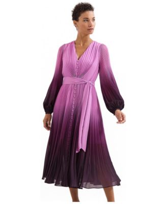 Women's Mira Ombre Tie Waist Midi Dress