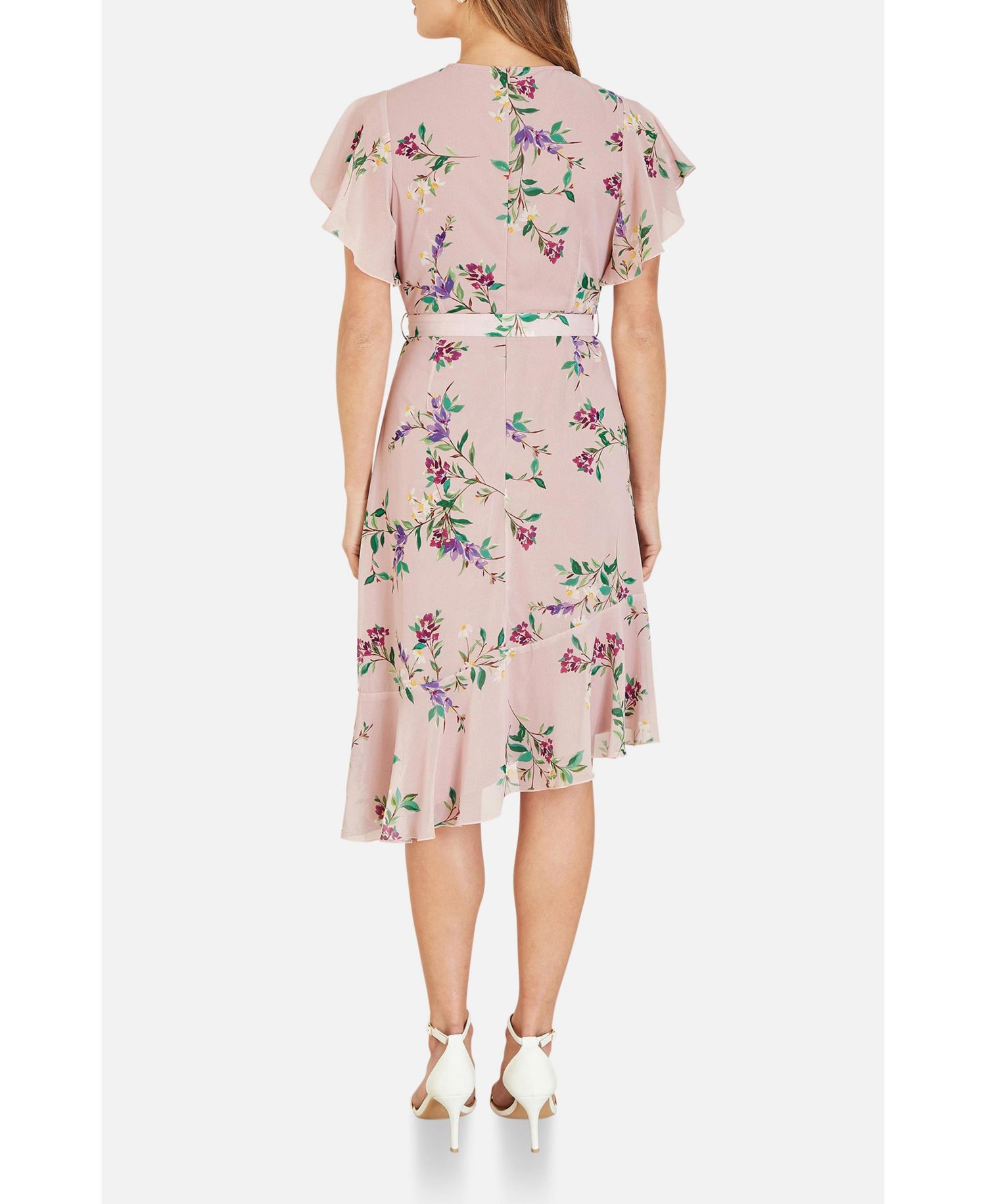 Women's Midi Dress With Frill Details