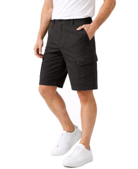 Мужские шорты Blu Rock Cotton Flex-Stretch Cargo, цвет: Чёрный
