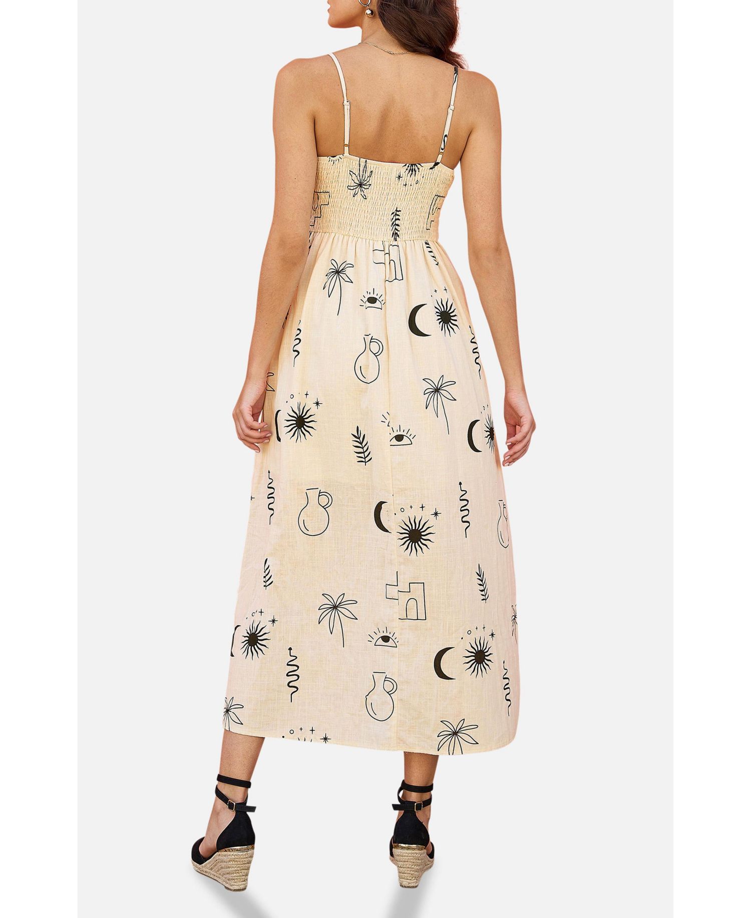 Women's Mystic Print Midi Dress