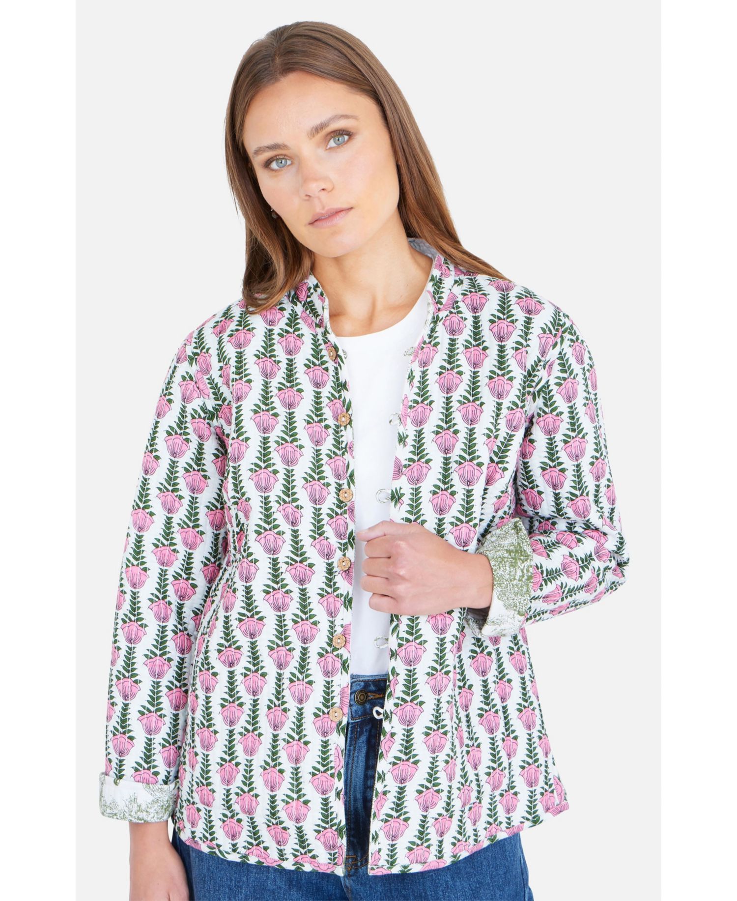 Women's Reversible Cotton Quilted Jacket