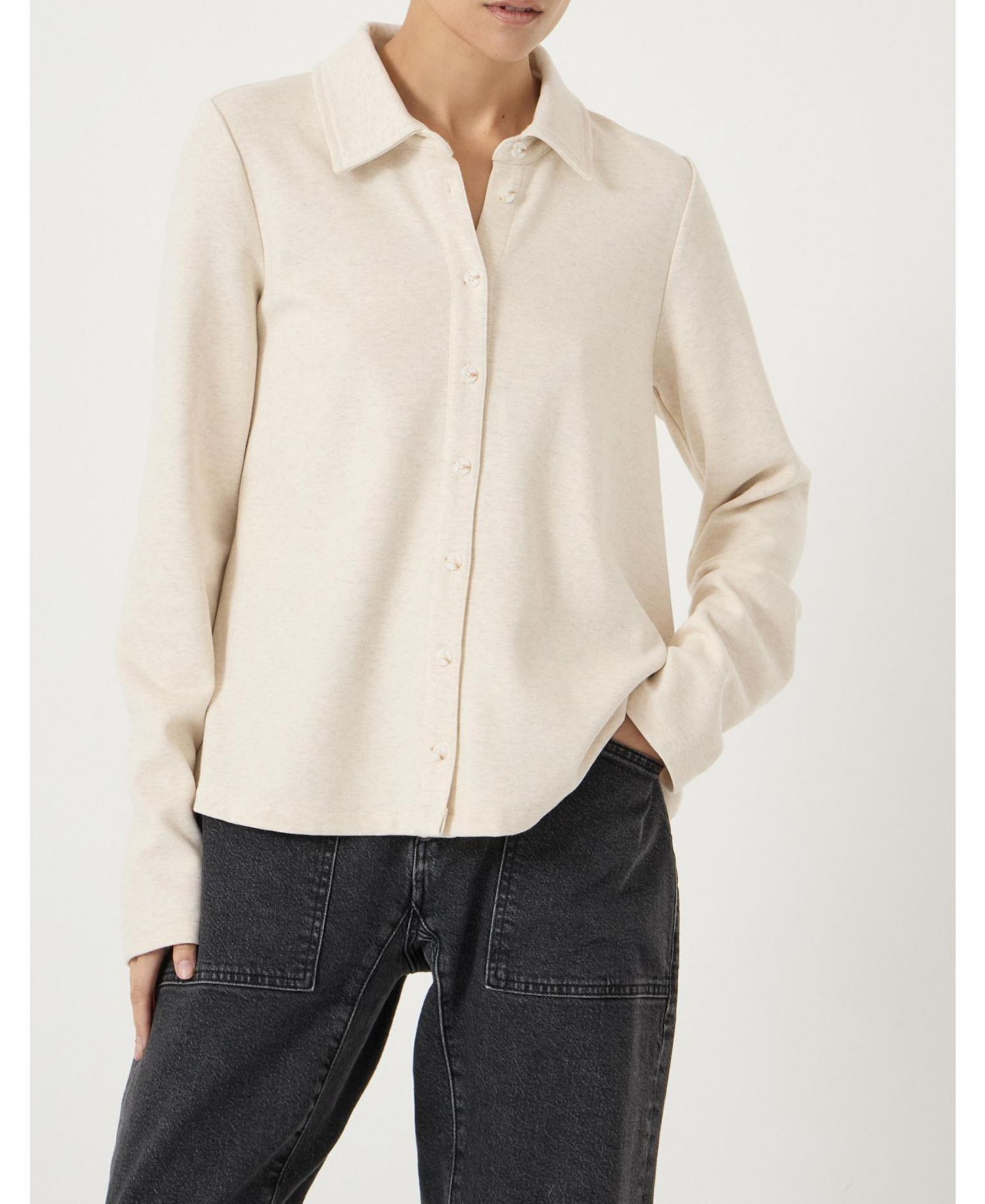Women's Button A-Line Polo Top