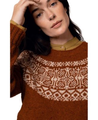 Women's Donegal Fair Isle Yoke Sweater