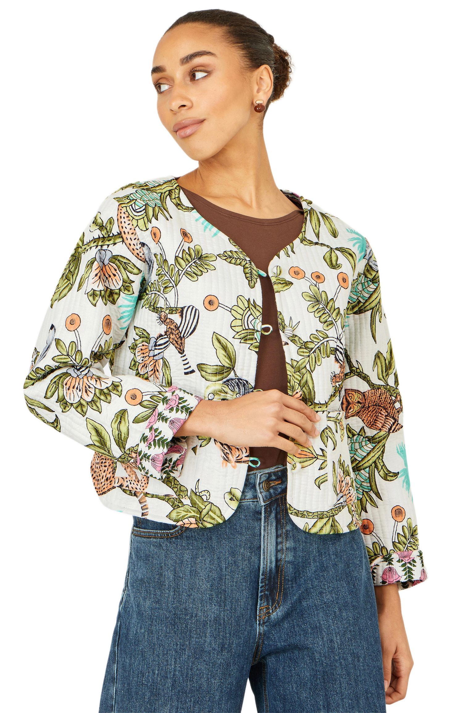 Women's Print Reversible Cotton Jacket