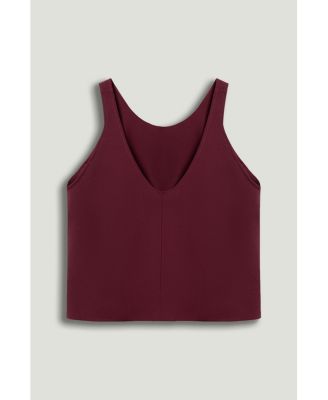Women's Minimalist Sleeveless Crepe Top