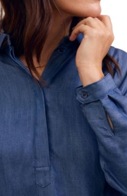 Women's Drapey Pop Over Blouse