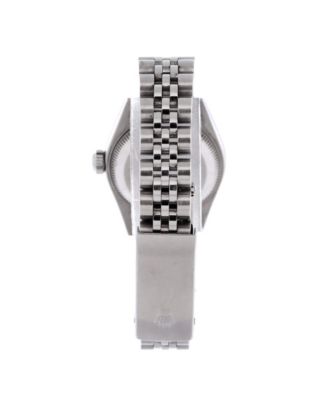 Oyster Perpetual Datejust Automatic Watch in Stainless Steel and White Gold with Diamond Markers 26mm