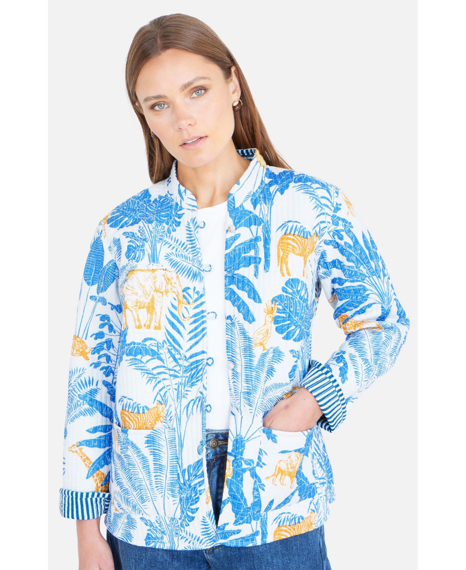 Women's Jungle Reversible Cotton Quilted Jacket
