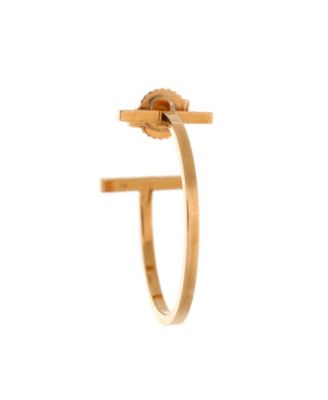 T Wire Hoop Earrings