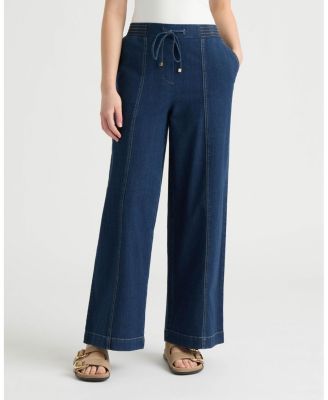 Women's Pull-On Denim Wide Leg Pant