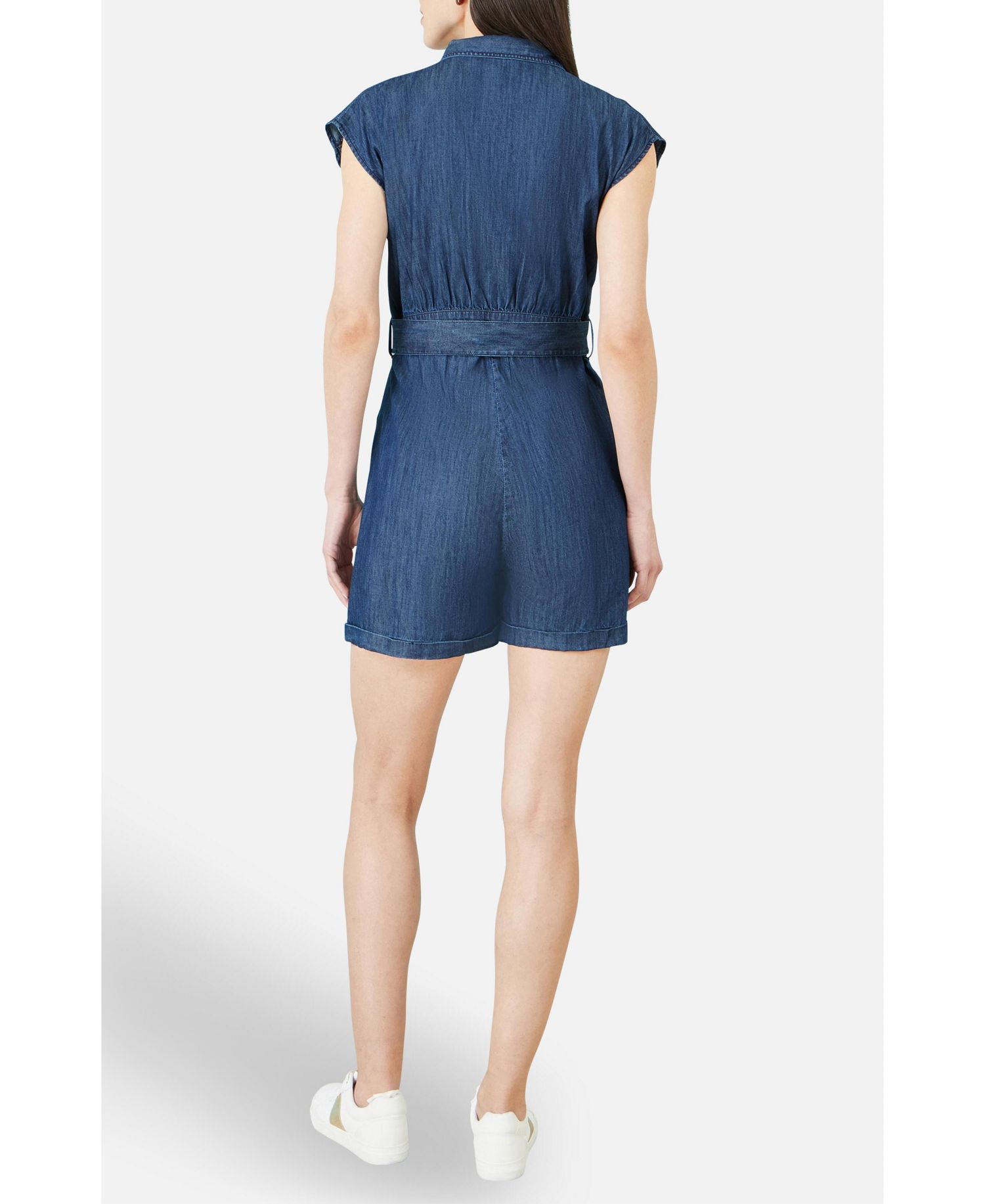Women's Chambray Cotton Playsuit