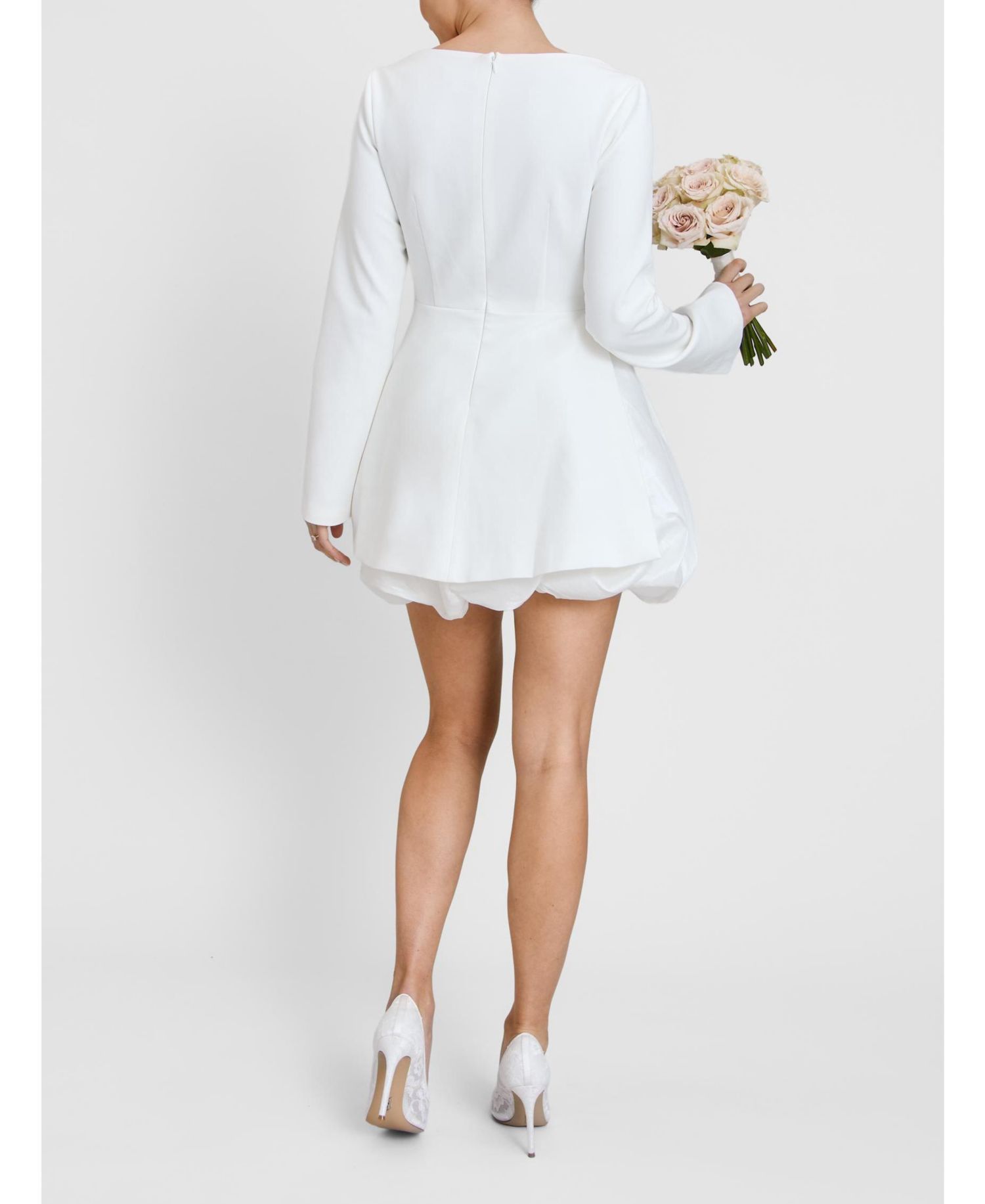 Women's Isla Split Sleeve Bubble Hem Mini Dress
