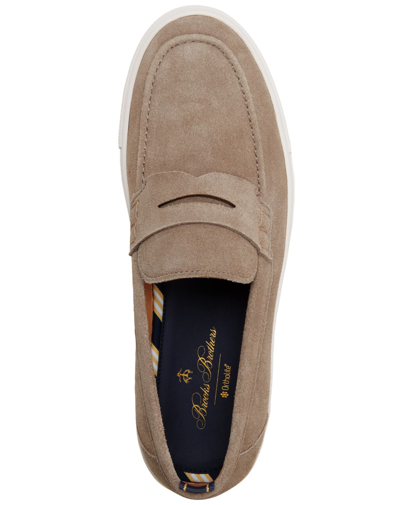 Мужские туфли Brooks Brothers Canton Slip-On, цвет: Синий — фото 8