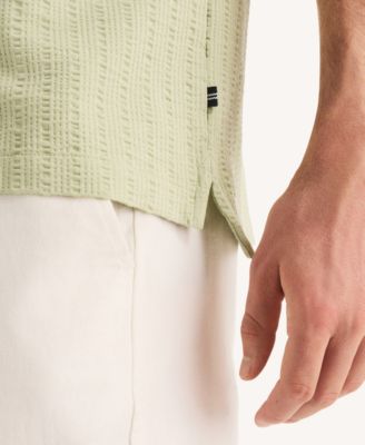Men's Seersucker Short-Sleeve Shirt