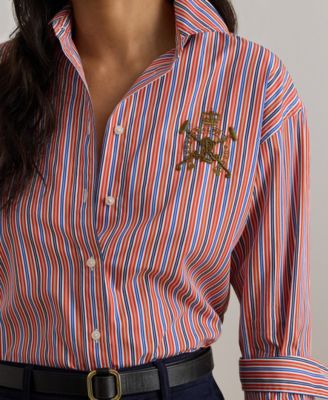 Petite Relaxed-Fit Collared Shirt