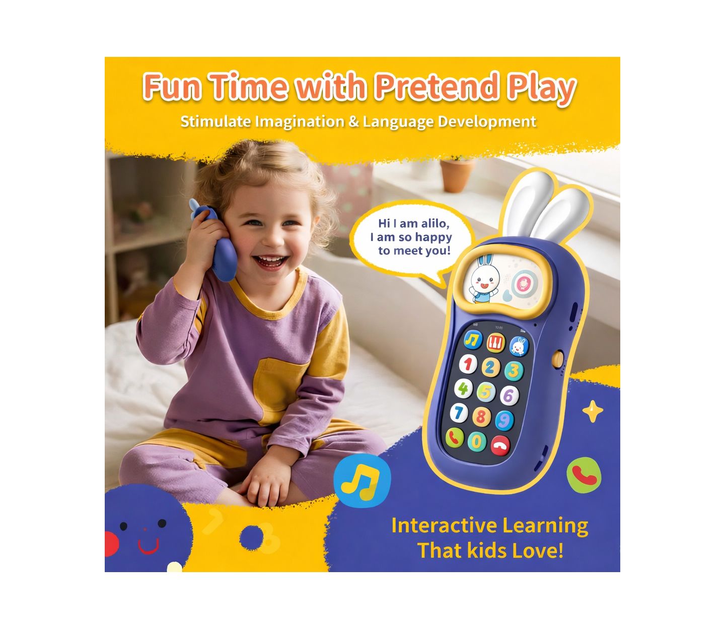 Детская игрушка Alilo Interactive My First Mobile Phone, Ages 0+ — фото 7