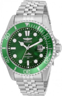 Men's 30611 Pro Diver Quartz 3 Hand Green Dial Watch