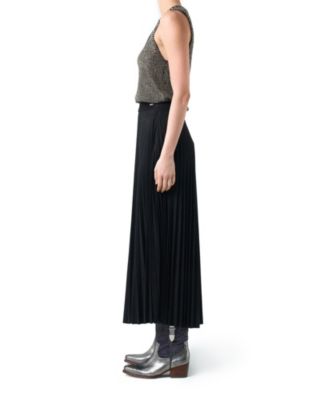Women's Pleated Knit Skirt