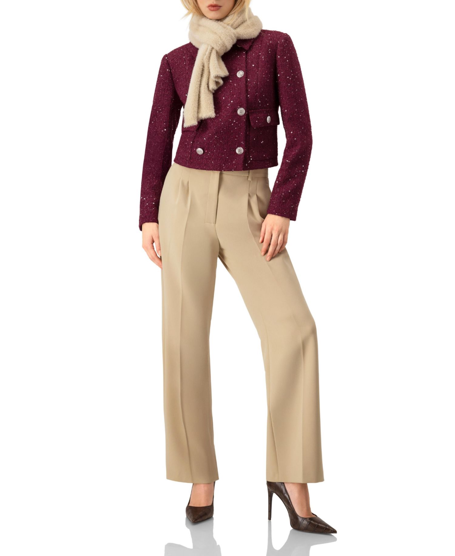 Women's Double-Breasted Short Jacket